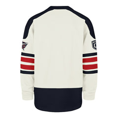Columbus Blue Jackets '47 Pond Hockey Trio Eternal Lacer Sweatshirt - Cream | 47 brand on sale