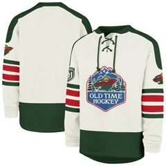Minnesota Wild '47 Pond Hockey Trio Eternal Lacer Sweatshirt - Cream | 47 brand near me