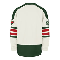 Minnesota Wild '47 Pond Hockey Trio Eternal Lacer Sweatshirt - Cream | 47 brand near me