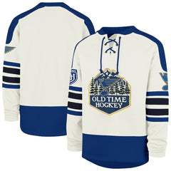 St. Louis Blues '47 Pond Hockey Trio Eternal Lacer Sweatshirt - Cream | 47 brand discount