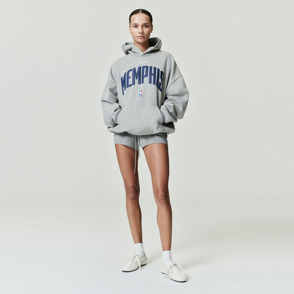 Memphis Grizzlies Fear of God x NBA Unisex 90s Hoodie Heather Gray