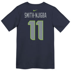 Jaxon Smith-Njigba Seattle Seahawks Preschool Super Bowl LX Patch Name & Number T-Shirt - College Navy - Nike