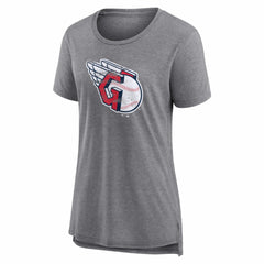 Cleveland Guardians Women's Heritage Personalized Any Name & Number Tri-Blend T-Shirt Discount