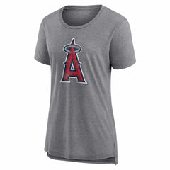 Los Angeles Angels Women's Heritage Personalized Any Name & Number Tri-Blend T-Shirt Sale