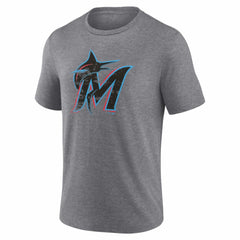 Miami Marlins Heritage Personalized Any Name & Number Tri-Blend T-Shirt Discount
