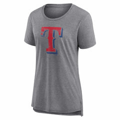 Texas Rangers Women's Heritage Personalized Any Name & Number Tri-Blend T-Shirt Sale