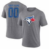 Toronto Blue Jays Heritage Personalized Any Name & Number Tri-Blend T-Shirt Discount