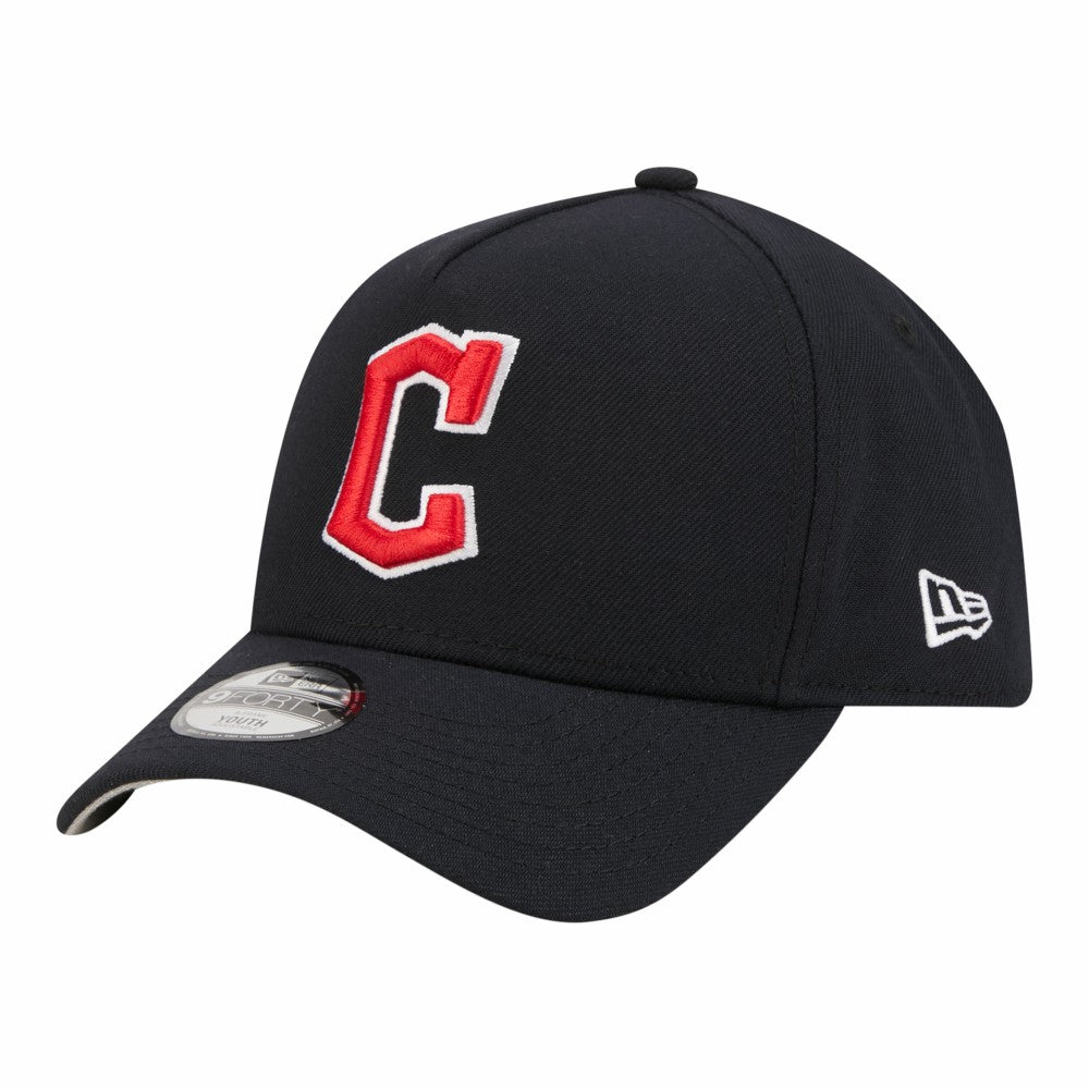 Cleveland Guardians New Era Youth 9FORTY A-Frame Adjustable Hat for sale