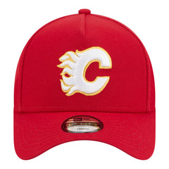 Calgary Flames New Era Youth 9FORTY A-Frame Adjustable Hat - Red | New Era Clearance