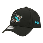 San Jose Sharks New Era Youth 9FORTY A-Frame Adjustable Hat - Black | New Era on sale