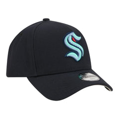 Seattle Kraken New Era Youth 9FORTY A-Frame Adjustable Hat - Deep Sea Blue | New Era on sale