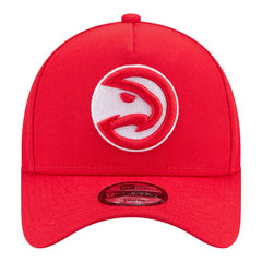 New Era Atlanta Hawks Youth 9FORTY A-Frame Adjustable Hat Red