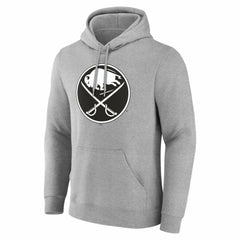 Buffalo Sabres Big & Tall Personalized Name & Number Monochrome Pullover Hoodie - Gray | NHL Clearance