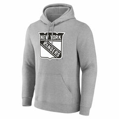 New York Rangers Big & Tall Personalized Name & Number Monochrome Pullover Hoodie - Gray | NHL online