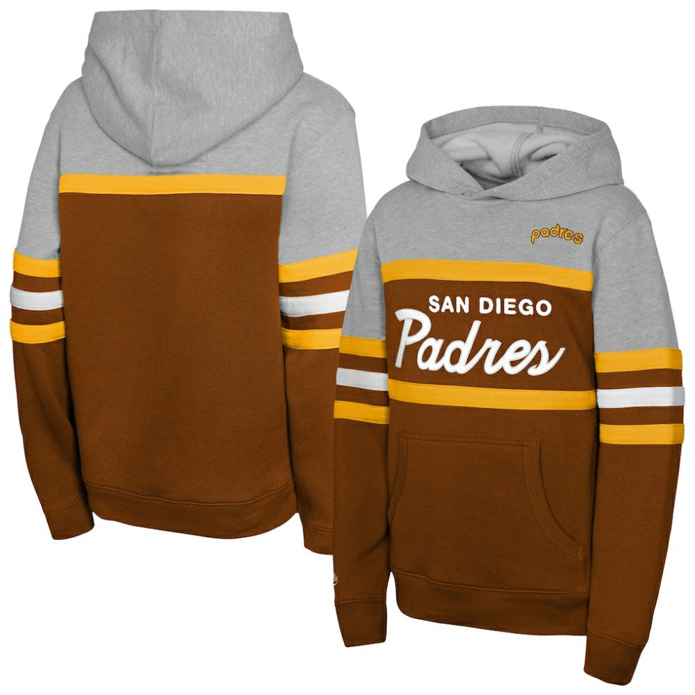 San Diego Padres Mitchell & Ness Youth Cooperstown Head Coach Pullover Hoodie Online