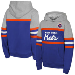 New York Mets Mitchell & Ness Youth Cooperstown Head Coach Pullover Hoodie Online