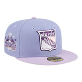 New York Rangers New Era Lavender Bloom 59FIFTY Fitted Hat - Light Purple/Purple | New Era Lifestyle