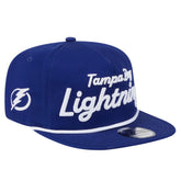 Tampa Bay Lightning New Era Team Text Golfer Adjustable Hat - Blue | New Era sale