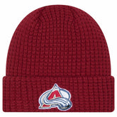 Colorado Avalanche New Era Waffle Cuffed Knit Hat - Burgundy | New Era near me