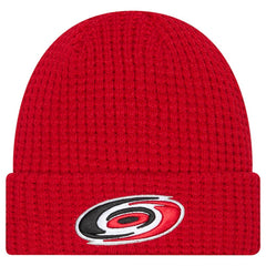Carolina Hurricanes New Era Waffle Cuffed Knit Hat - Red | New Era near me