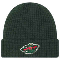 Minnesota Wild New Era Waffle Cuffed Knit Hat - Green | New Era Lifestyle