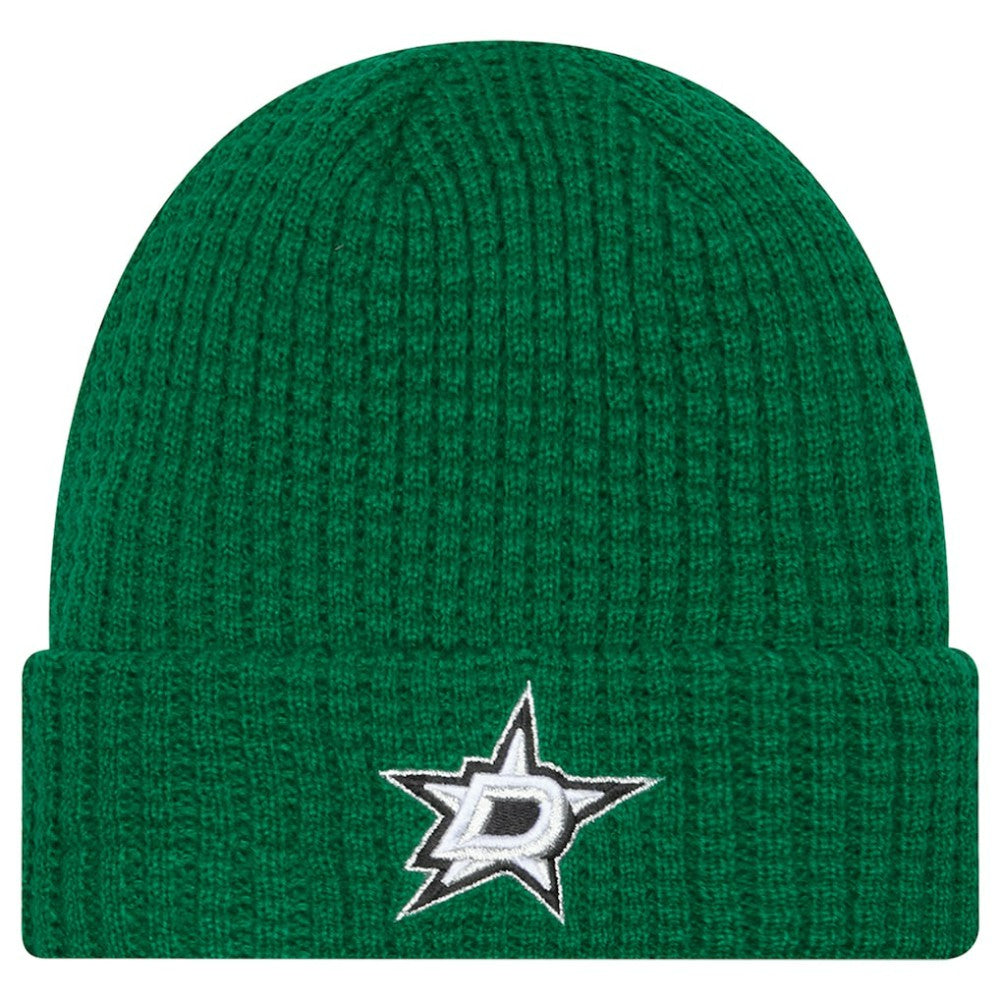 Dallas Stars New Era Waffle Cuffed Knit Hat - Kelly Green | New Era sale
