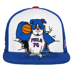 Mitchell & Ness Philadelphia 76ers Youth Mascot Snapback Hat Royal