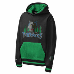 Mitchell & Ness Minnesota Timberwolves Youth Playmaker Fashion Fleece Hoodie Navy
