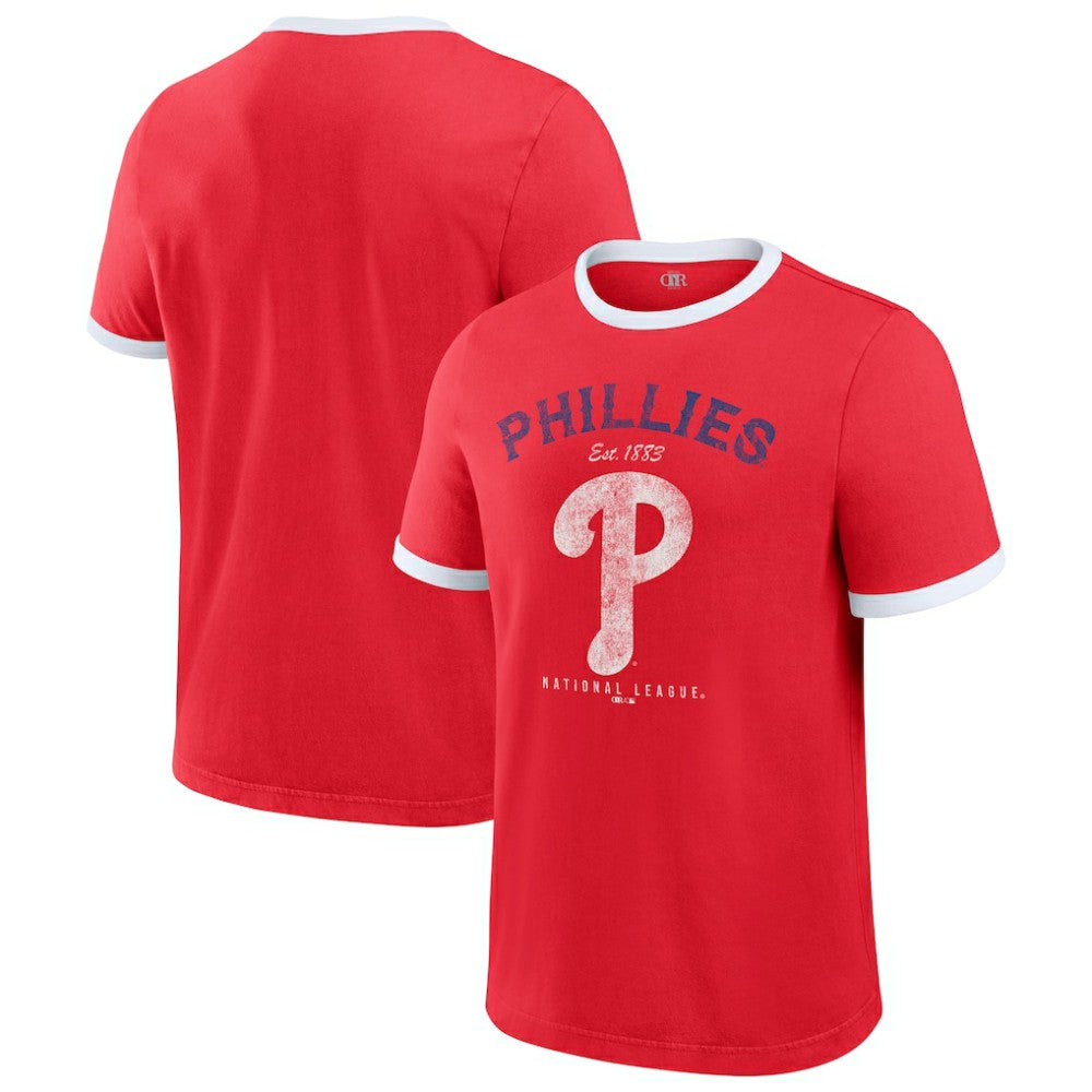 Philadelphia Phillies Darius Rucker Collection by Fanatics Washed Ringer T-Shirt Discount