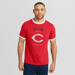 Cincinnati Reds Darius Rucker Collection by Fanatics Washed Ringer T-Shirt Discount
