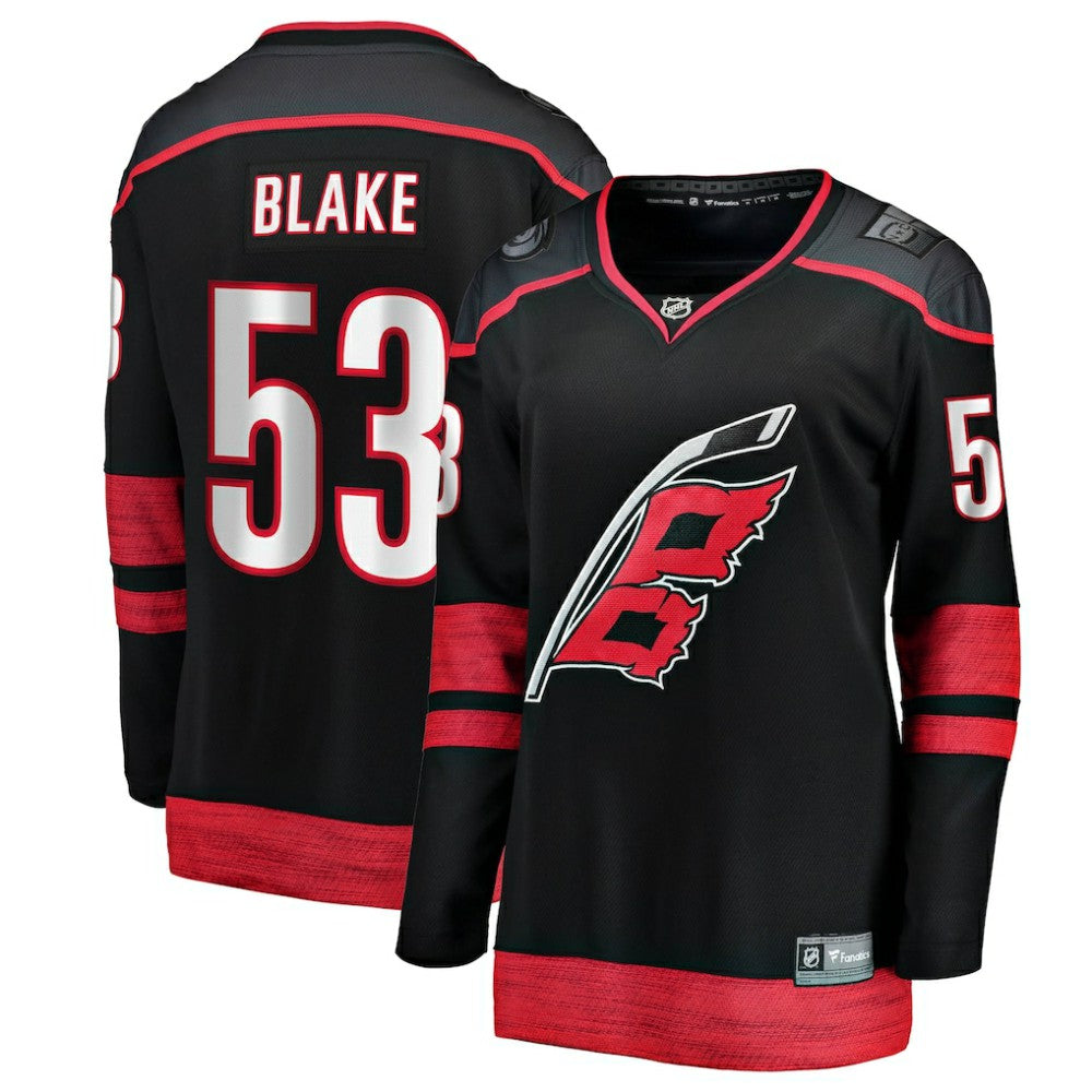 Jackson Blake Carolina Hurricanes Fanatics Women's Home Breakaway Jersey - Black | Fanatics online