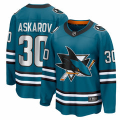 Yaroslav Askarov San Jose Sharks Fanatics Home Breakaway Jersey - Teal | Fanatics near me