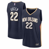 Fanatics Derik Queen New Orleans Pelicans Fast Break Replica Jersey Icon Edition Navy