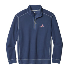 Atlanta Braves Tommy Bahama Montego Bay Half-Zip Sweatshirt Online