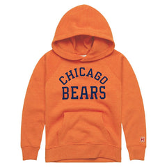 Chicago Bears Homage Youth Classic Tri-Blend Hoodie - Orange - NFL