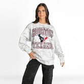 Houston Texans Gameday Couture Women's Whiteout Oversized Premium Fleece Sweatshirt - Arctic Camo - NFL
