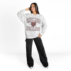 Chicago Bears Gameday Couture Women's Whiteout Oversized Premium Fleece Sweatshirt - Arctic Camo - NFL