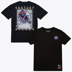 Wayne Gretzky Edmonton Oilers Mitchell & Ness Photo T-Shirt - Black | NHL Lifestyle