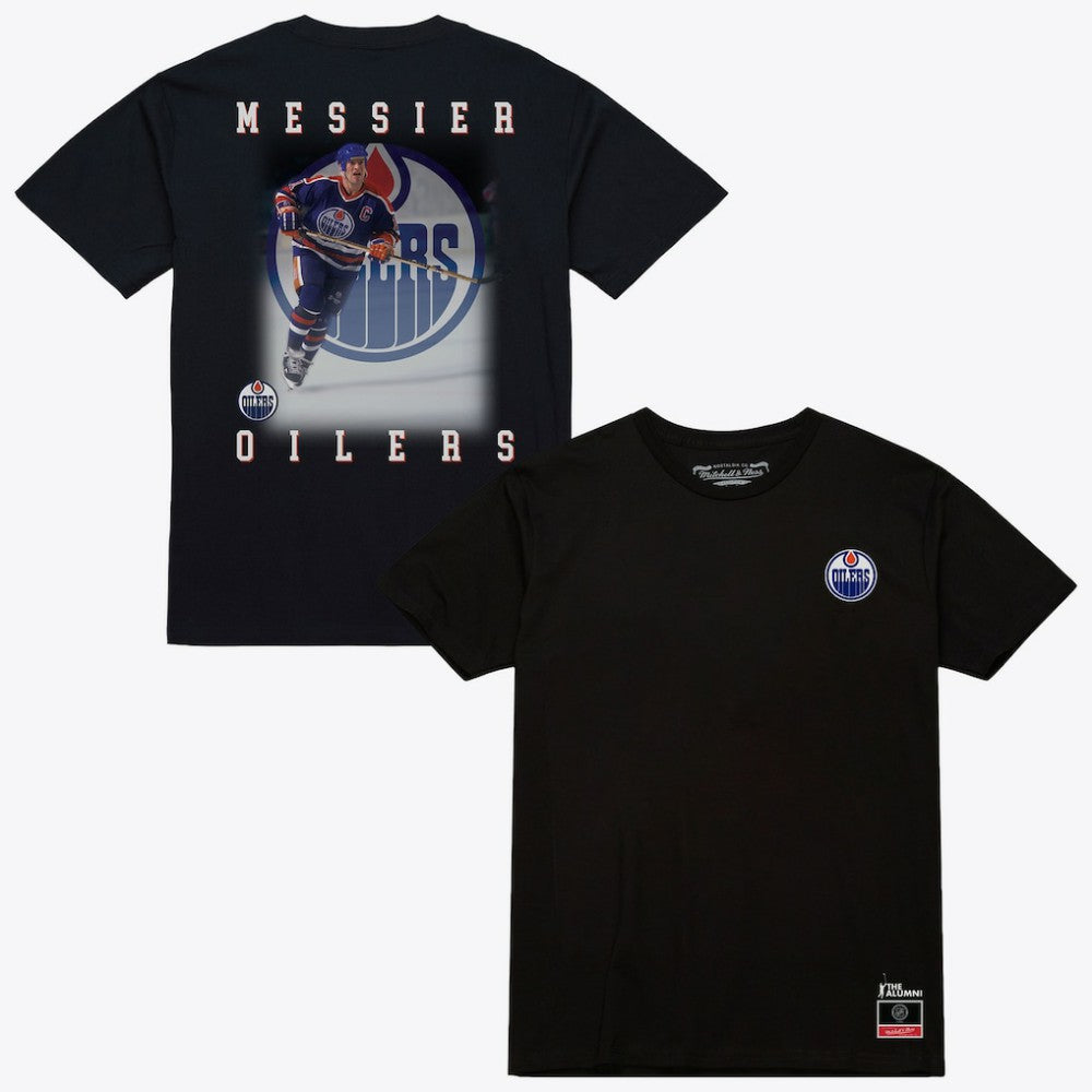 Mark Messier Edmonton Oilers Mitchell & Ness Photo T-Shirt - Black | NHL online