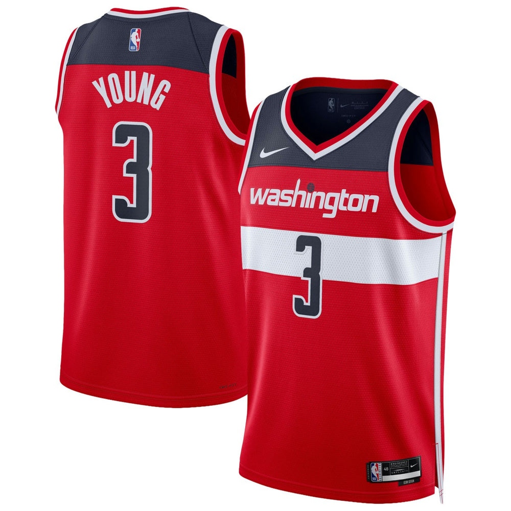 Nike Trae Young Washington Wizards Unisex Swingman Jersey Icon Edition Red