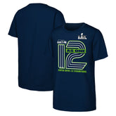 Seattle Seahawks Youth Super Bowl LX Champions Hometown Collection T-Shirt - College Navy - Fanatics