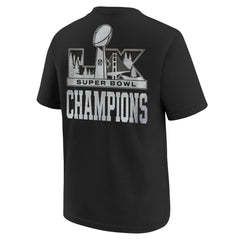 Seattle Seahawks Youth Super Bowl LX Champions Locker Room Trophy Collection Authentic T-Shirt - Black - Nike