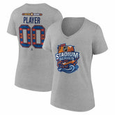 Boston Bruins Women's 2026 NHL Stadium Series Personalized Name & Number V-Neck T-Shirt - Gray | NHL online