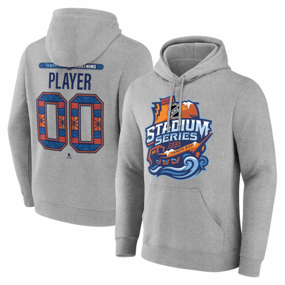 Tampa Bay Lightning 2026 NHL Stadium Series Personalized Name & Number Hoodie - Gray | NHL discount