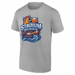 Tampa Bay Lightning 2026 NHL Stadium Series Personalized Name & Number T-Shirt - Gray | NHL Lifestyle