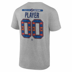 Tampa Bay Lightning 2026 NHL Stadium Series Personalized Name & Number T-Shirt - Gray | NHL Lifestyle