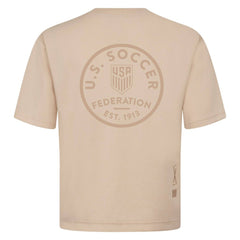 USMNT Levelwear Luxe Signature Knit Transit Tonal T-Shirt Khaki