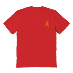 Spain National Team Vive La Fete Women's Impressions Artwork Fitted T-Shirt Red