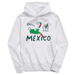 Mexico National Team Vive La Fete Youth Chilena Style Hoodie White