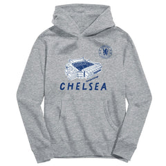 Chelsea Vive La Fete Youth Stadium Style Hoodie Gray